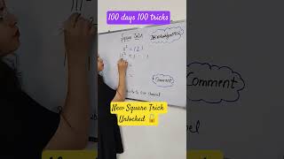 shortcut method to find square of a number #math #education