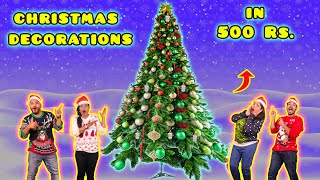 Christmas Decoration in 500 Rs. Challenge | Hungry Birds