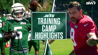 Aaron Rodgers, Garrett Wilson, and Mike Williams | NY Jets Training Camp Highlights (8/13/24) | SNY