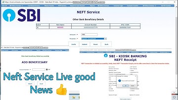 NEFT service live on SBI kiosk portal l good news new serviceI sbi csp new update neft transfer 2022