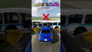 Big &amp; Small Cars vs BIG BUS - BeamNG.drive