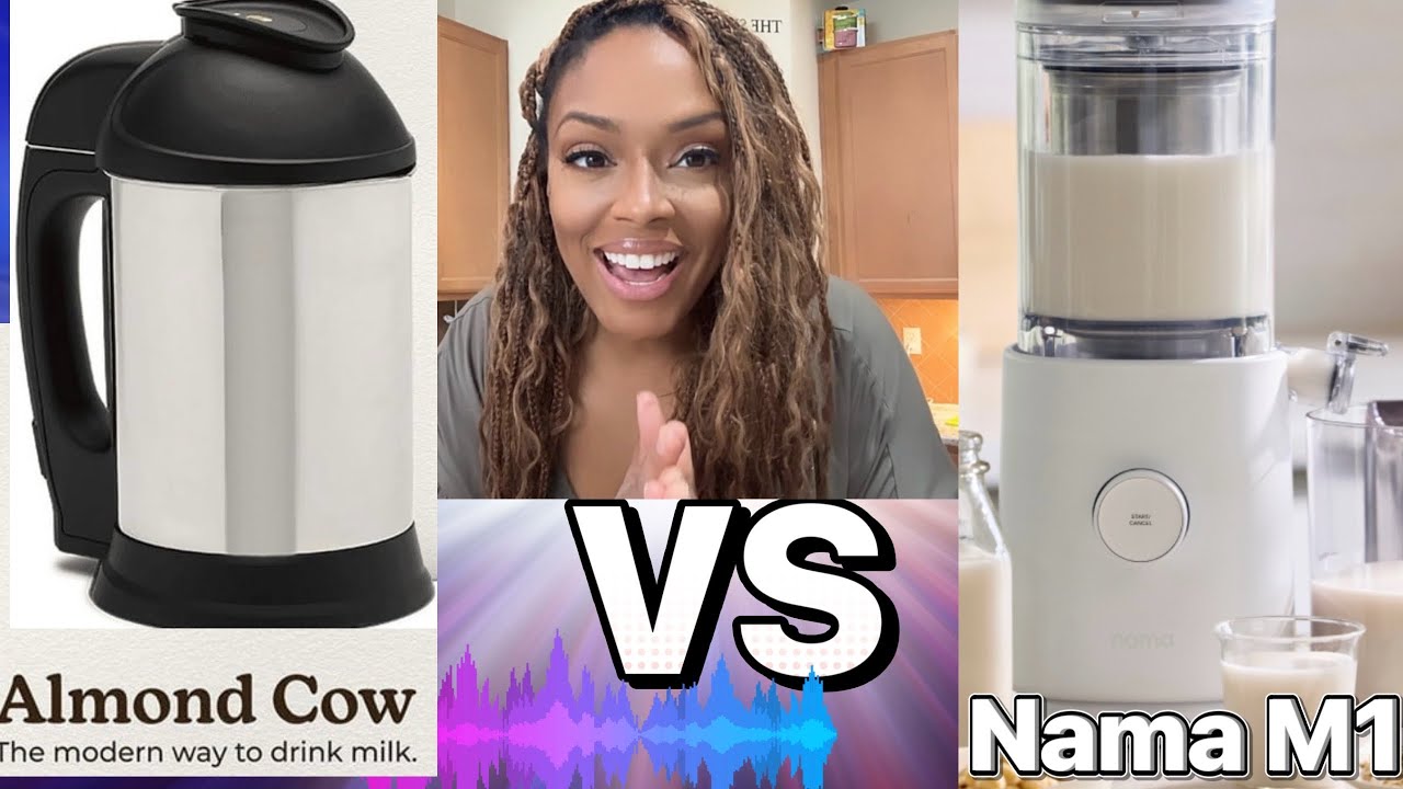 Миндальная корова против нового производителя молока Nama M1 на растительной основе