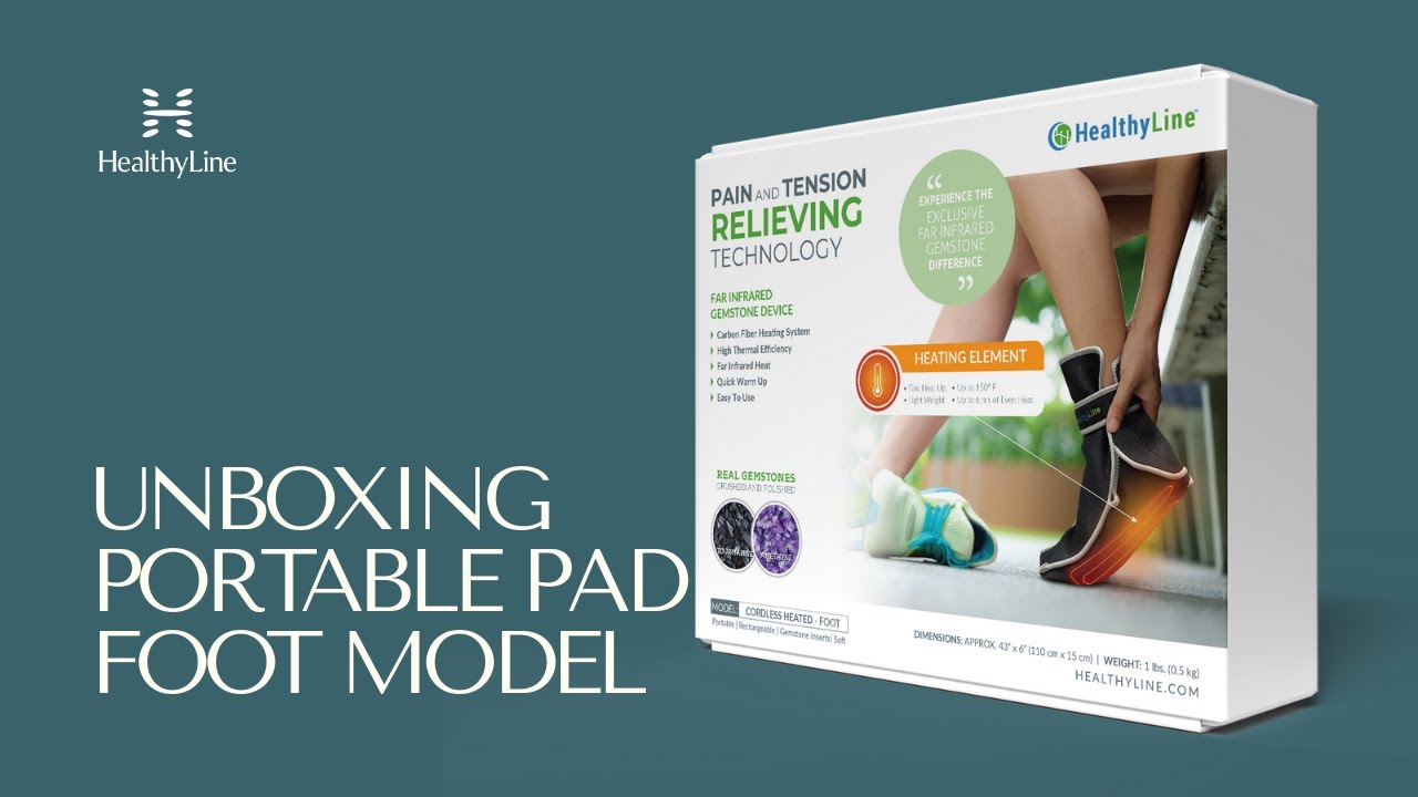 Portable Heated Gemstone Pad - Foot Model with Power Bank InfraMat Pro® - Open Box