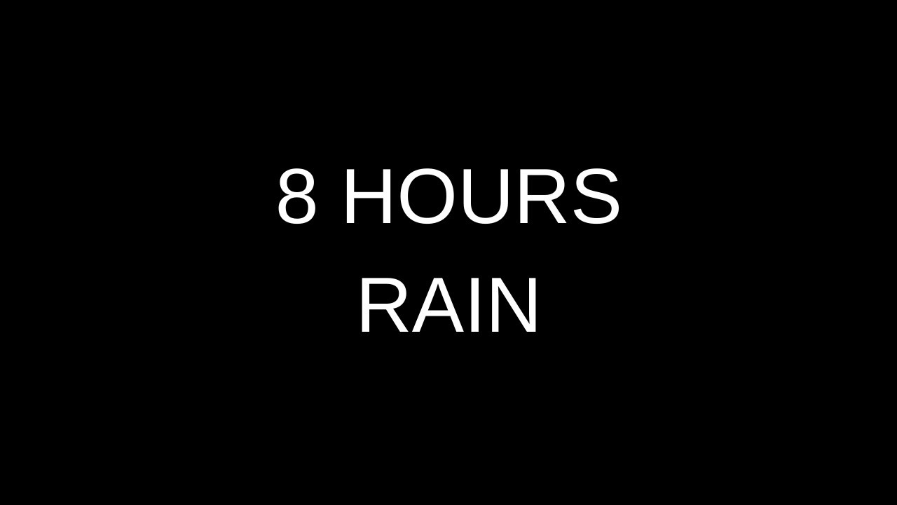 8 Hours Black Screen Rain Sounds 🌧 Deep Sleep & Insomnia Relief