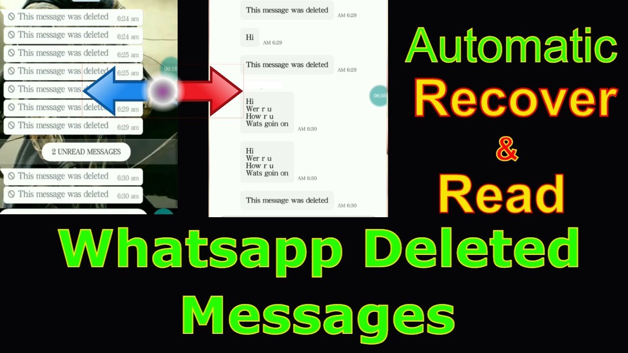 How to Read Whatsapp deleted Messages | How to recover ...
