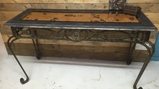 Steampunk table makeover
