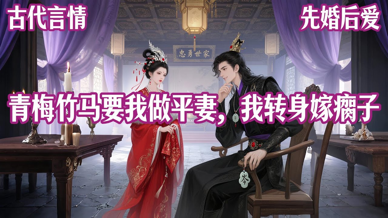 【完结文】我是丞相嫡女，却要嫁给一个跛脚穷书生，只因与我青梅竹马的未婚夫，裴岑舟用裴家三代战功，向陛下求了一道圣旨，强定下了这荒唐的婚事#有声小说 #完结文 #言情