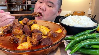 매운국물갈비찜에 매운고추+사발밥 스트레스 해소 먹방 입니다 MUKBANG