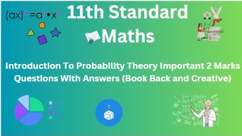 TN 11th Maths Introduction To Probability Theory Important 2 Marks Questions With Answers