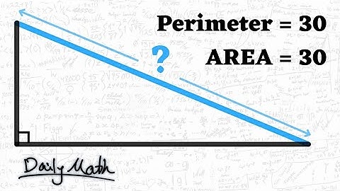 Perimeter ✓ | Area ✓ | Hypotenuse?