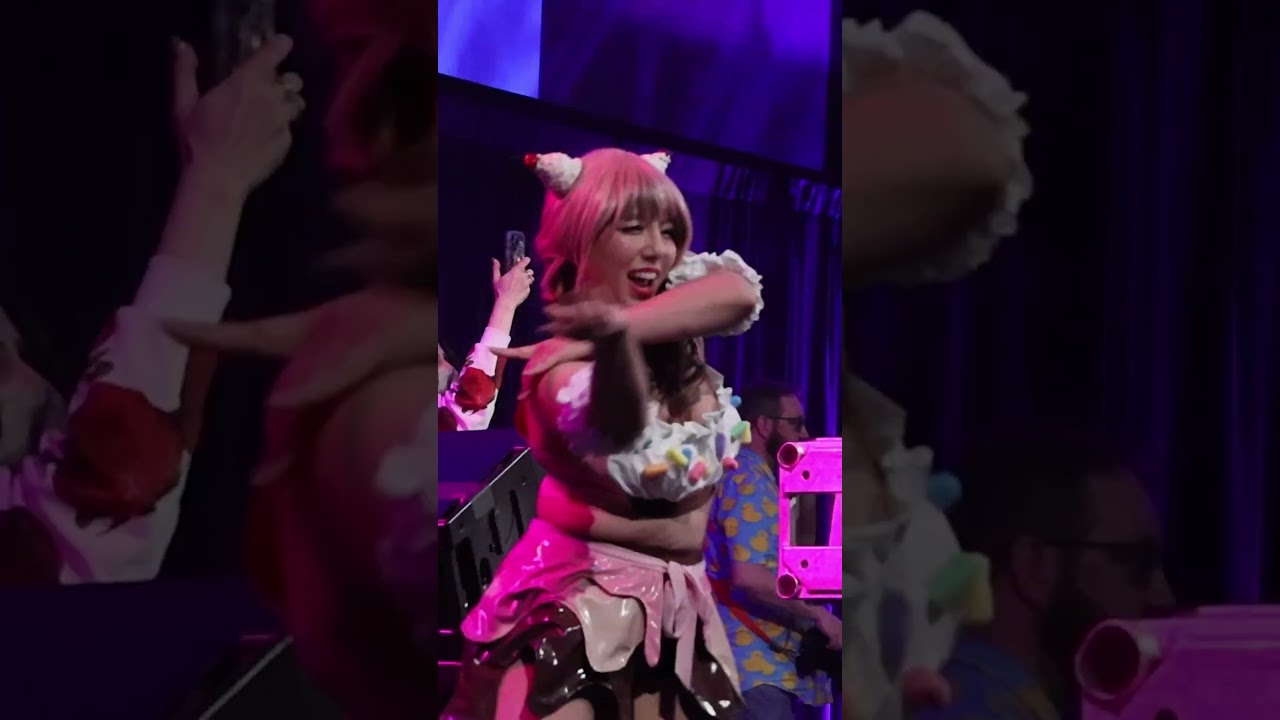 Cosplay Dancer Dancing on stage at Anime Milwaukee (AMKE) 2024