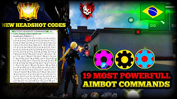 19 PREMIUM COMMANDS 😎 || aim lock command || set edit headshot command || Set Edit Commands ||