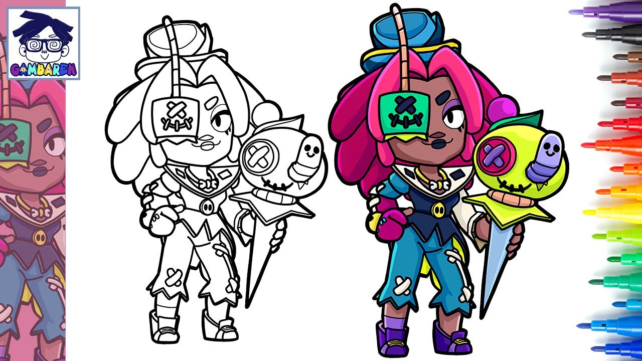 Cara Menggambar JUJU from BRAWL STARS | Game | easy step by step ...