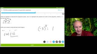 IXL Algebra1 - P.8 Write variable expressions for Geometric Sequences