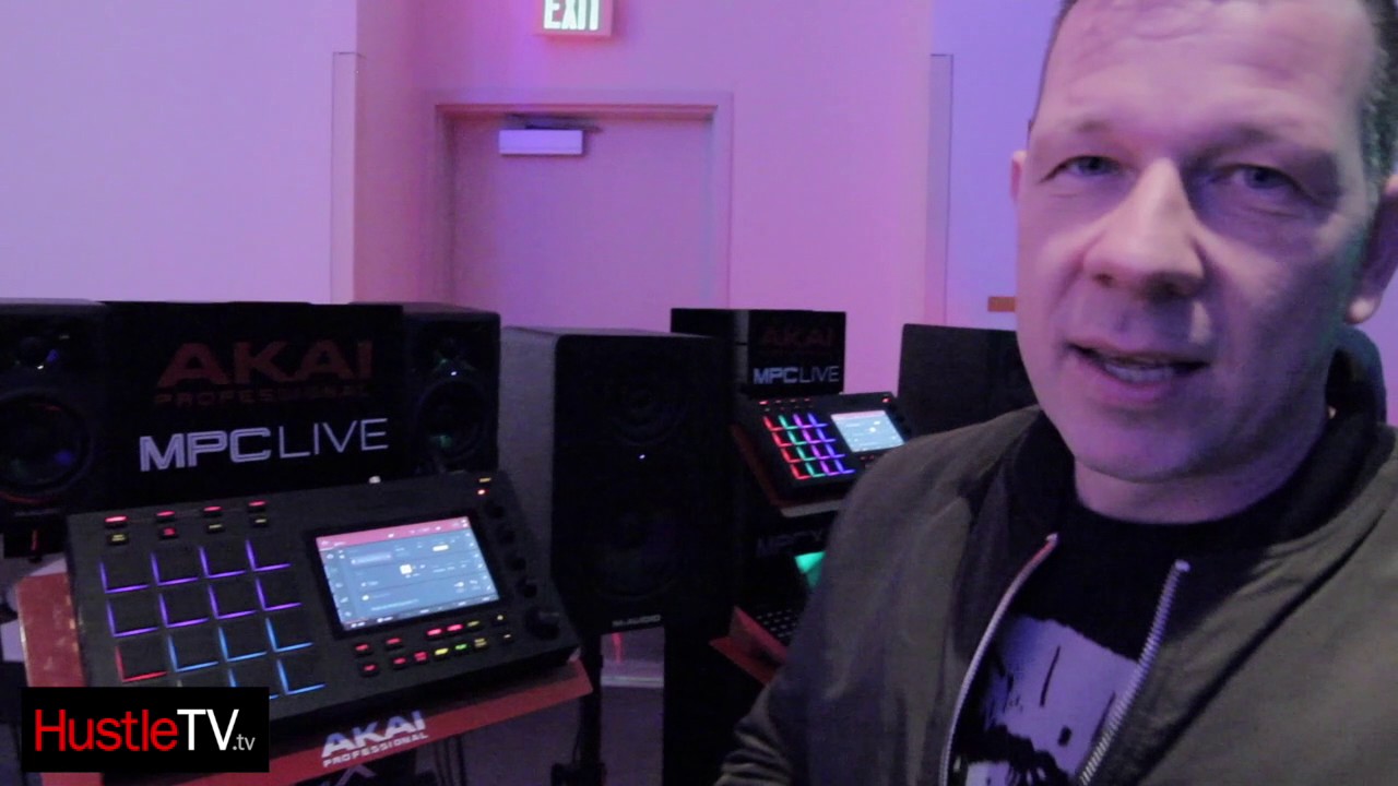 HustleTV Akai MPC Live Music Production Workstation Live Preview At The Namm Show  DJ Hustle