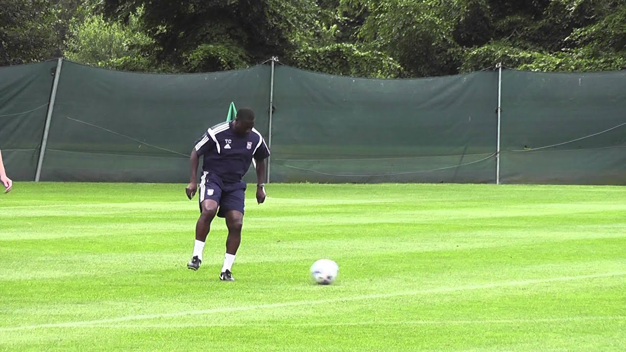 Terry Connor coaching the Ipswich Town strikers