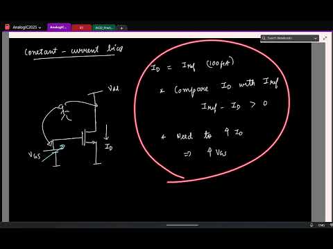 Thumbnail for Lec 3(2): Motivation for constant-current biasing; Drain and source feedback