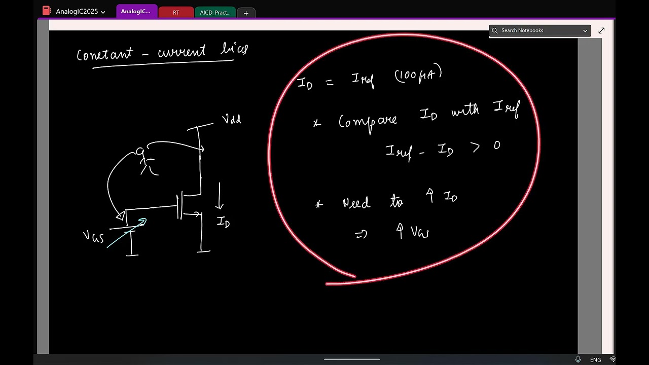 Lec 3(2): Motivation for constant-current biasing; Drain and source feedback