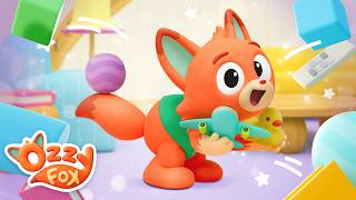 The Floor Is Lava! 🌋🦊 Squeaky Clean Up Game | BRAND NEW SERIES | Ozzy Fox | Kids Songs screenshot 1