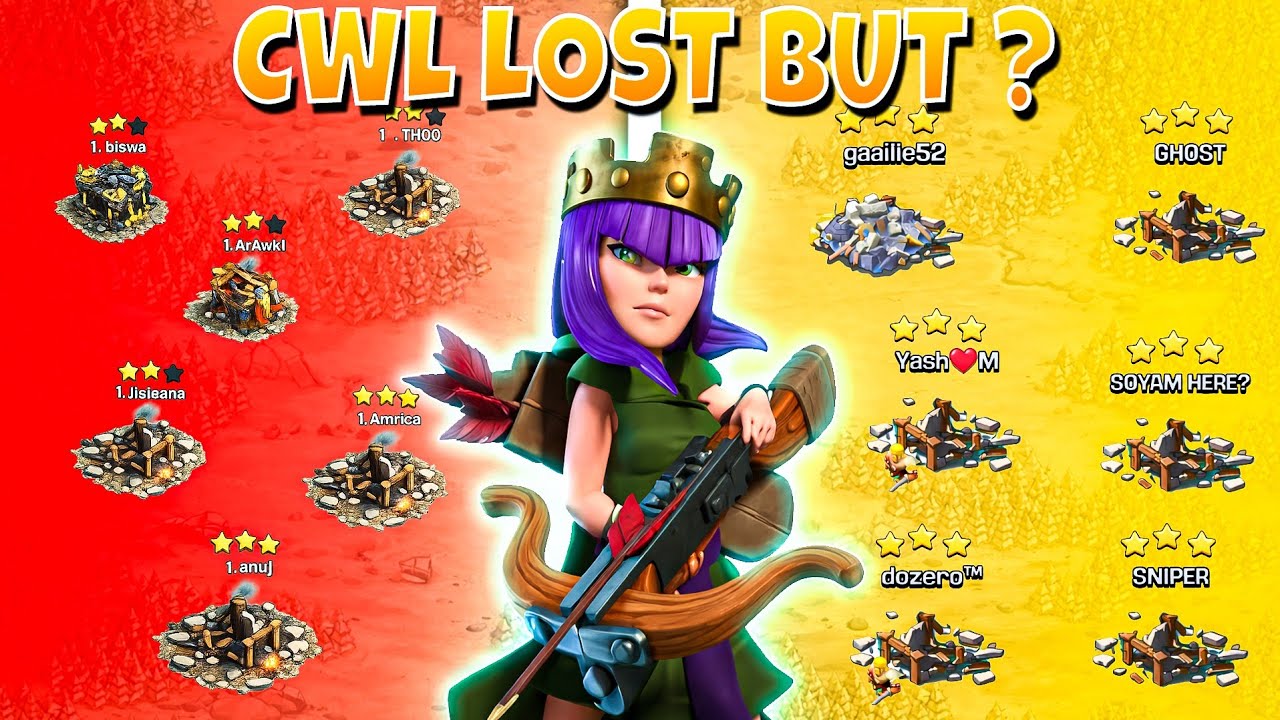 CWL HAAR GAYE😱 PAR MAIN NAHI 🔥 | CLASH OF CLANS | @ShePlayzOfficial