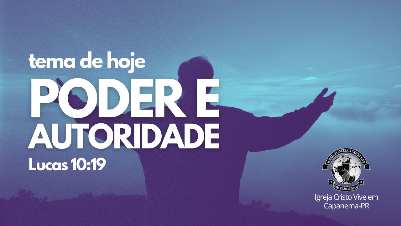 CULTO AO VIVO - PODER E AUTORIDADE ( LUCAS 10: 19 )