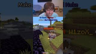 DrDonut Makes An End Crystal Nuke! 💀 #minecraft #shorts