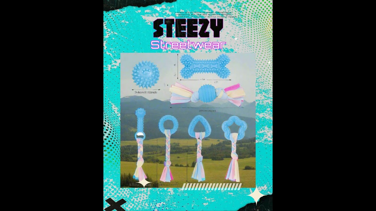 7 Pcs Puppy Chew Toys for Teething Cleaning, For Small Dogs Play Natural Cottoj Duravl