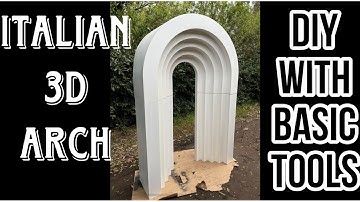 Collapsible Italian 3D arch backdrop DIY