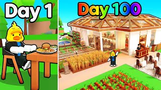 I Survived 100 DAYS in Run a Restaurant! (Roblox) screenshot 3