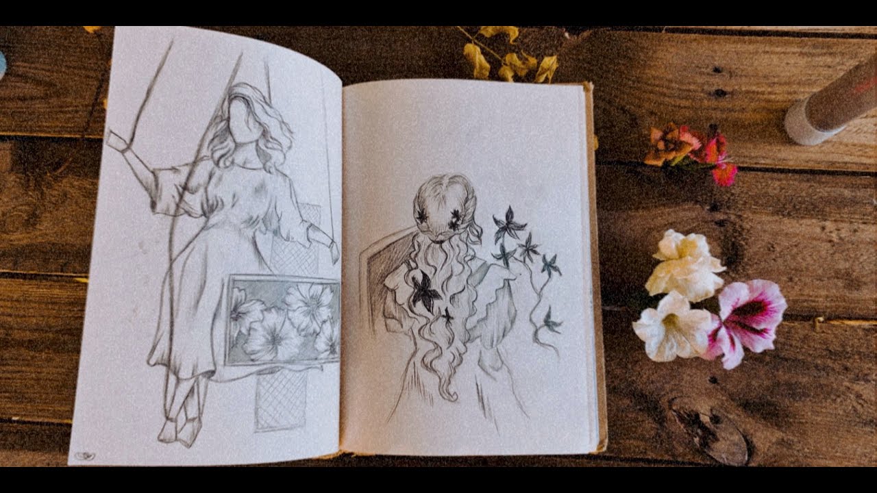 My first sketchbook tour 🪐 - YouTube