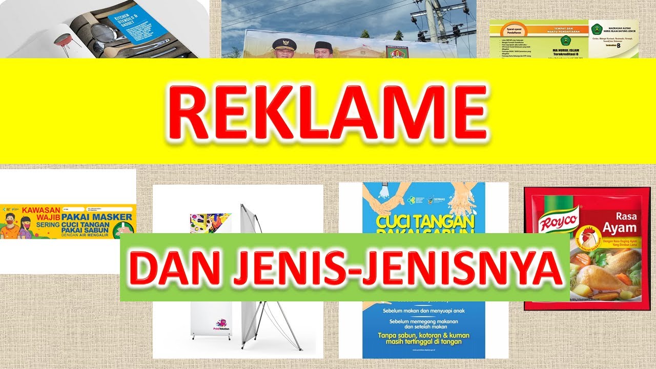 Jenis Jenis Reklame  Dan Penjelasannya Belajar Menjawab