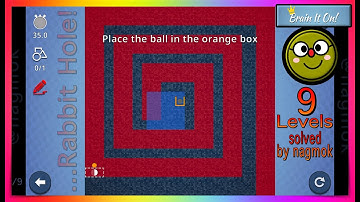Brain It On! Community 9 Levels with "Down The Rabbit Hole!" by nagmok