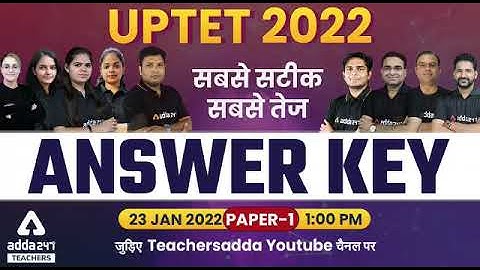 UPTET Answer Key 2022 #uptetanswerkey #uptet2022 #uptetadda247