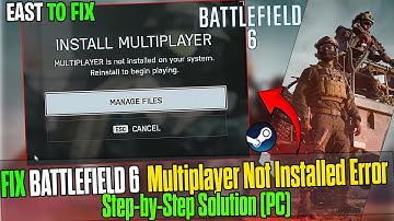 How to Fix Battlefield 6 🛠️ Multiplayer Not Installed Error on PC 🖥️| Step-by-Step Solution 🔧