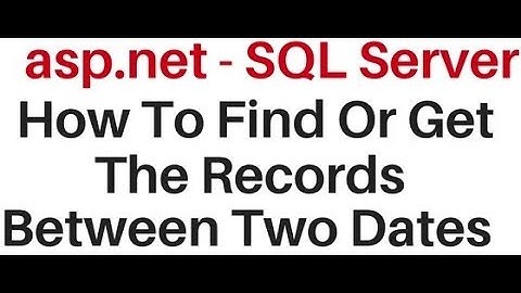 asp.net c# bind records in gridview between two dates sql server
