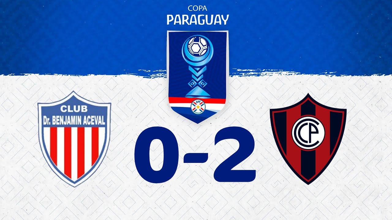 Benjamin Aceval 0 - 2 Cerro Porteño Goles Copa Paraguay