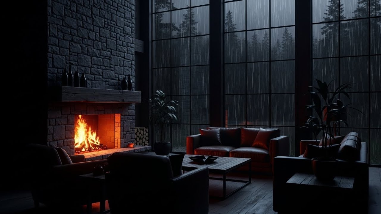 Peaceful Forest Rain and Piano Music for Relaxation and Anxiety Relief