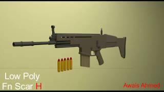 Low Poly Scar H model made in Blender 2.79b