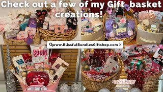Easter baskets, Gift baskets, and more! A few of my basket creations! #Giftbaskets #Easterbaskets