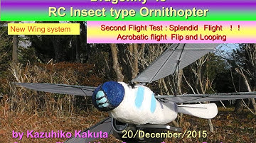 Dragonfly48: Second Flight Test : Splendid Flight !! Acrobatic flight-- Flip and Looping