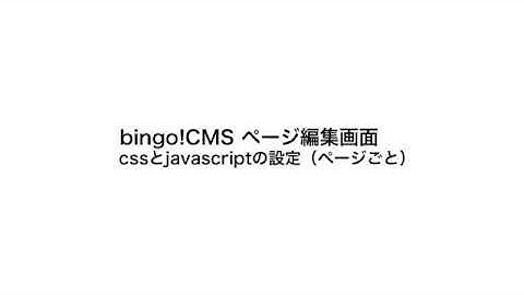bingo!CMS - CSS/JS