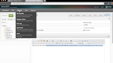 Learning MODX contact