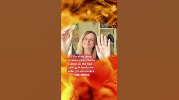 Reiki to cleanse & heal solar plexus chakra. Asmr citrine crystal healing #shorts