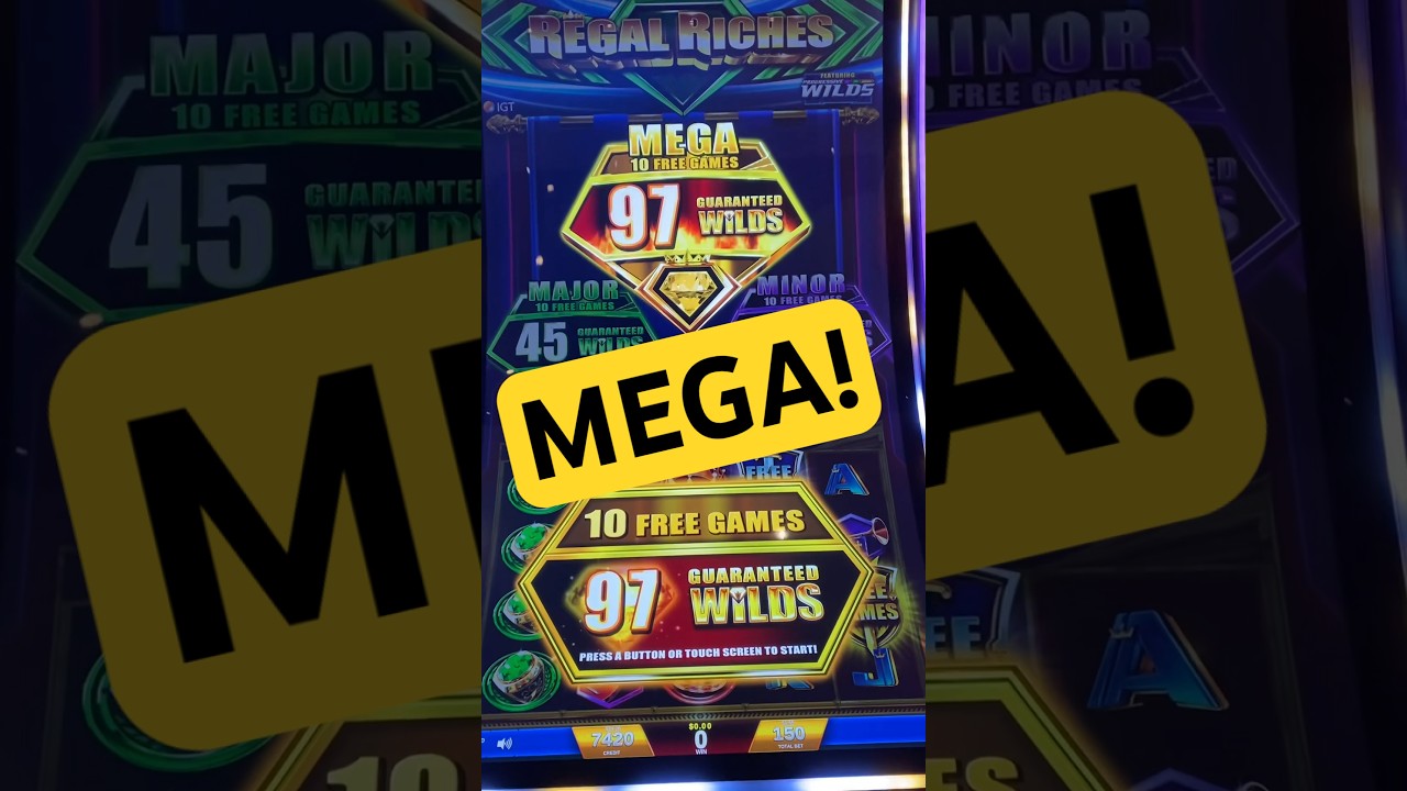 express card slot use I Hit The MEGA Bonus! 97 Wilds! Regal Riches Slots youtubeshorts slots