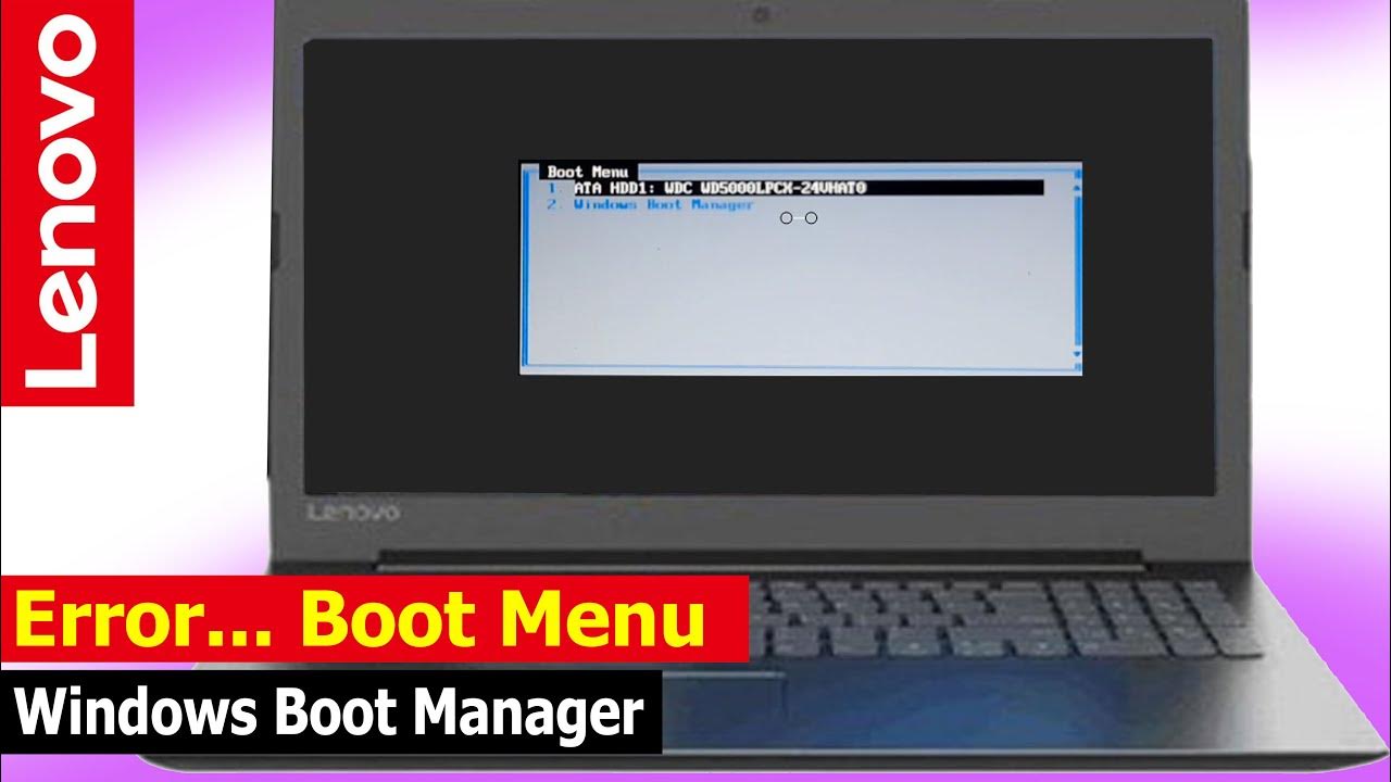Lenovo Ideapad S130 Error Boot Menu Windows Boot Manager YouTube