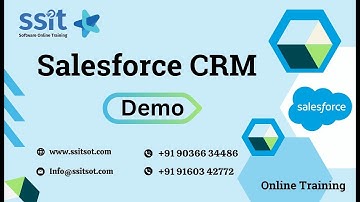 Salesforce CRM Training Demo || SSIT Software Online Training @ 06/06/2023