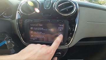 How to Enter and Manage Navigation Settings in Dacia Lodgy ( 2012 – now )