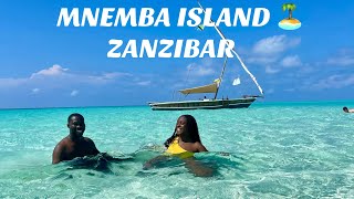 THE MOST BEAUTIFUL CLEAR WATER IN ZANZIBAR TANZANIA 🇹🇿|| MNEMBA ISLAND