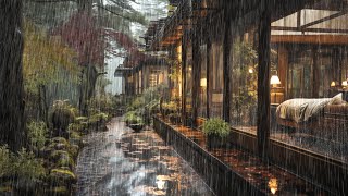 Rainy day in the forest cozy house ?️ | Sleep Instantly with 8hours Endless Rain