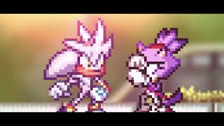 Silver v.s. Blaze (Sonic Sprite Animation)